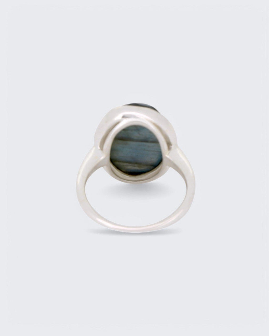 Labradorite Oval Sterling Silver Ring - Rings Size - 6