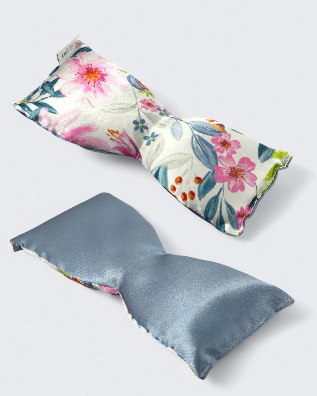 Lavender Eye Pillow – Hand - Sewn Silk with Flaxseed Aromatherapy - Wellness