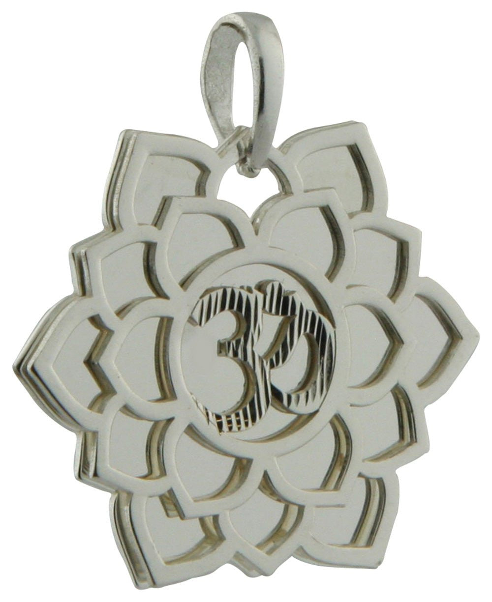 Layered Chakra Pendants in Sterling Silver - Charms & Pendants Crown Chakra