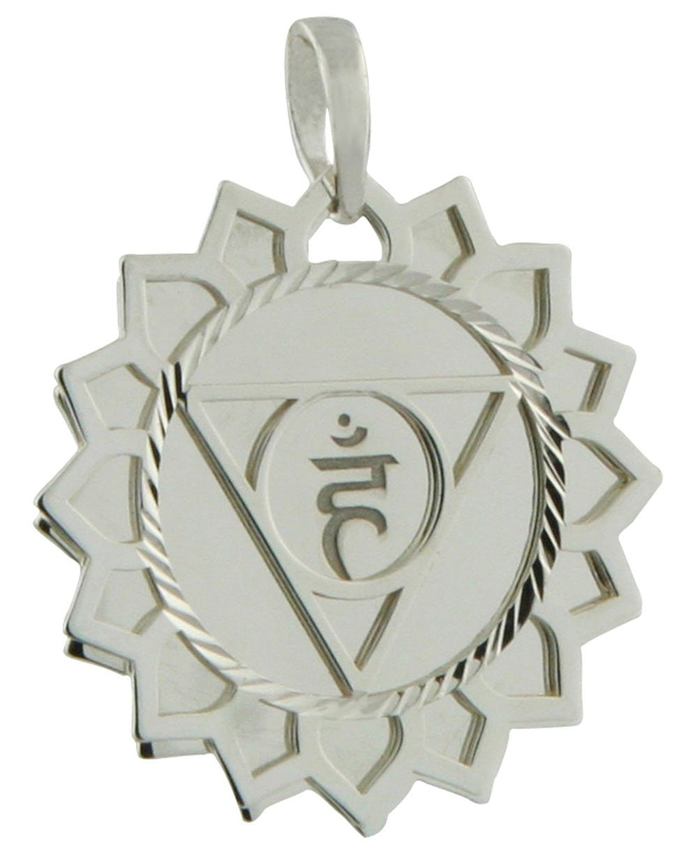 Layered Chakra Pendants in Sterling Silver - Charms & Pendants Throat Chakra