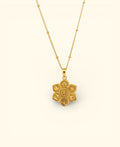 Live with Intention Lotus Necklace – 18K Gold Plated Symbolic Pendant - Necklace