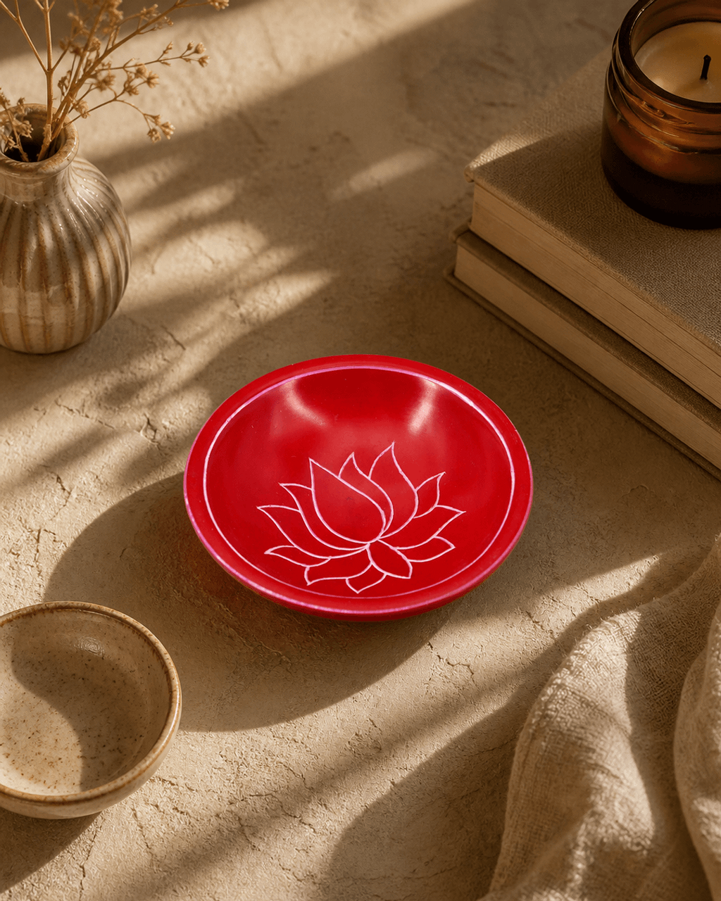 Lotus Design Handmade Small Dish - Bowls