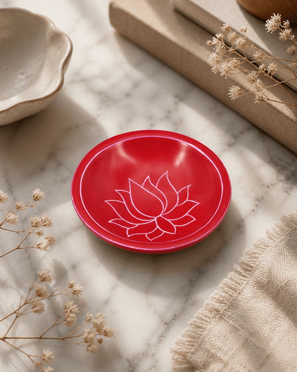 Lotus Design Handmade Small Dish - Bowls