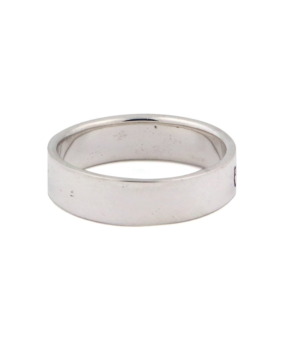 Lotus Design Sized Sterling Silver Band Rings - Rings Size 6
