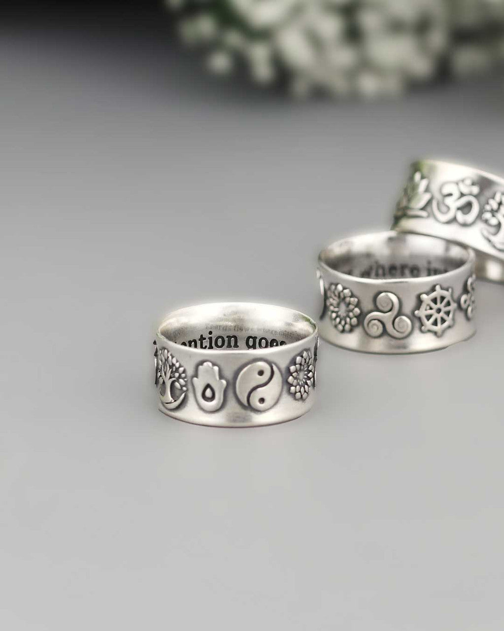Meaningful Symbols Jewelry: Sterling Silver Or Silver Plated Ring