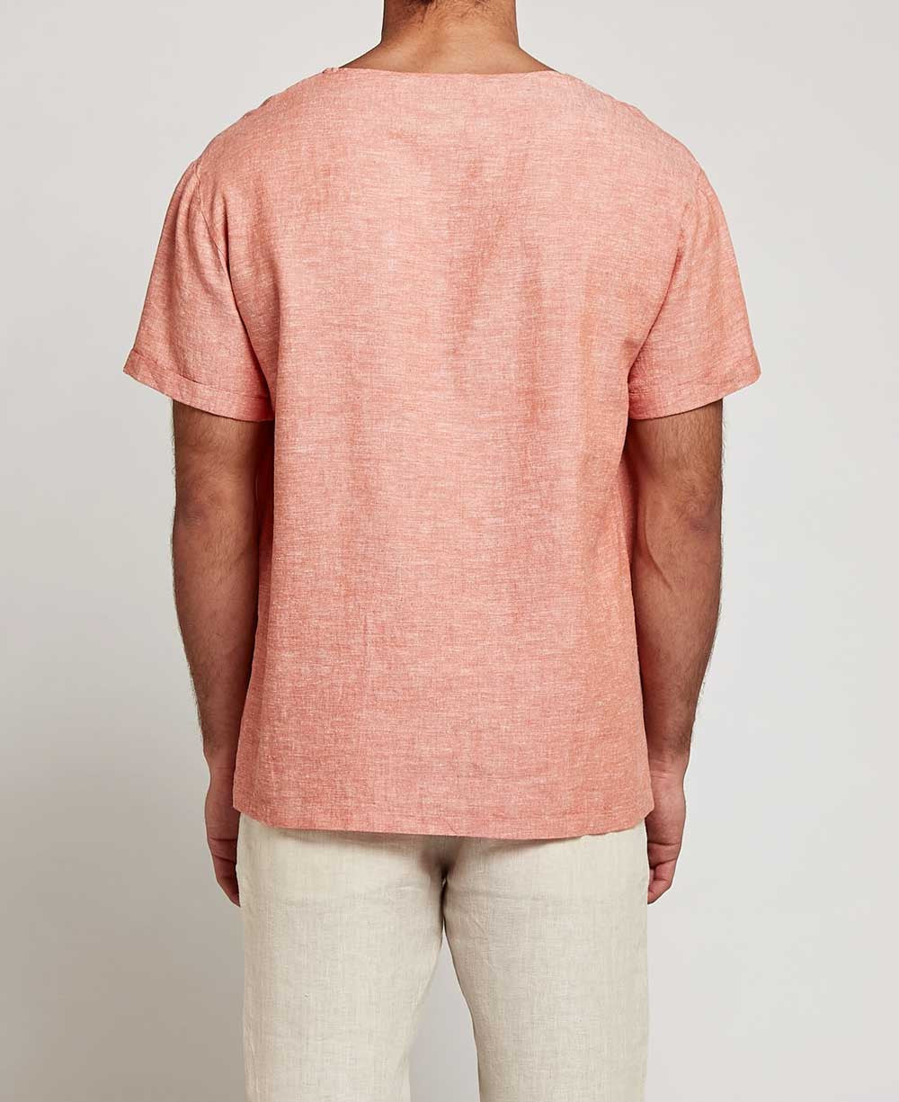 Men’s Karma Linen Kurta Shirt - Shirts & Tops S