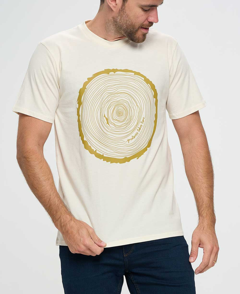 Men’s Organic Cotton Greatness Takes Time T-Shirt, USA - Shirts & Tops S
