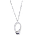 Mindful Sterling Silver Spinner Pendant with Lapis and Turquoise - Necklaces