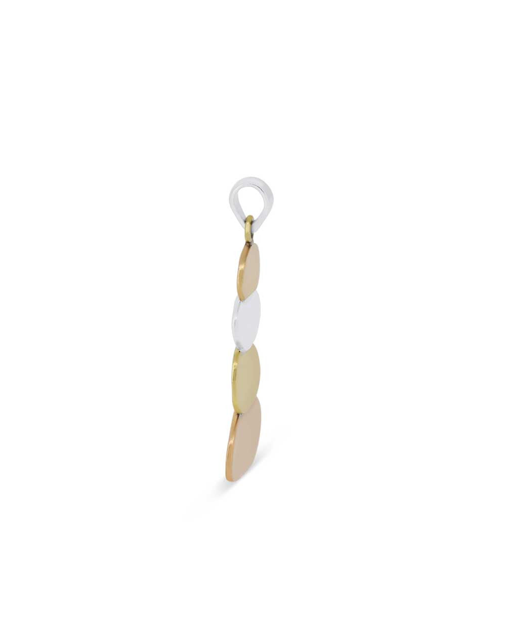 Mixed Metal Cairn Pendant: A Symbol of Guidance and Balance - Charms & Pendants