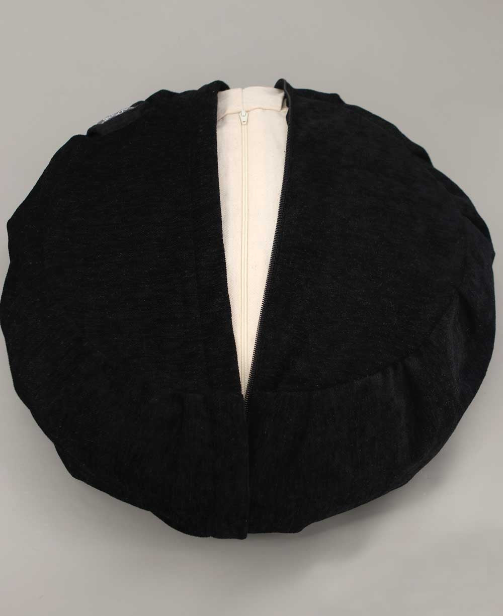 Moon Phase Black Zafu Meditation Cushion - Massage Cushions
