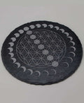 Moon Phase Flower of Life Chakra Grid - Decor