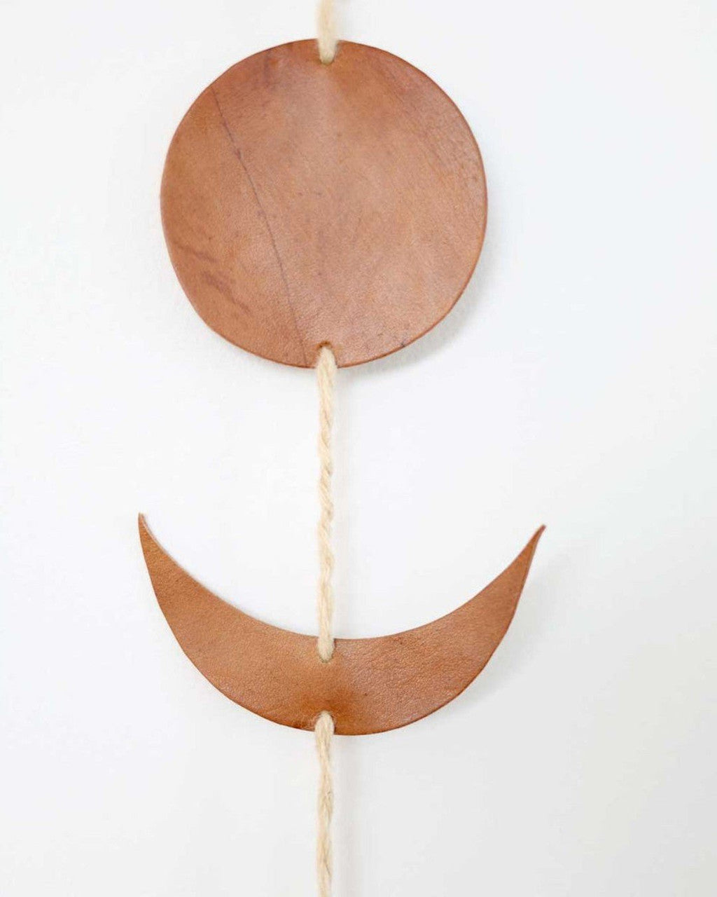 Moon Phase Leather Garland Wall Hanging - Wreaths & Garlands