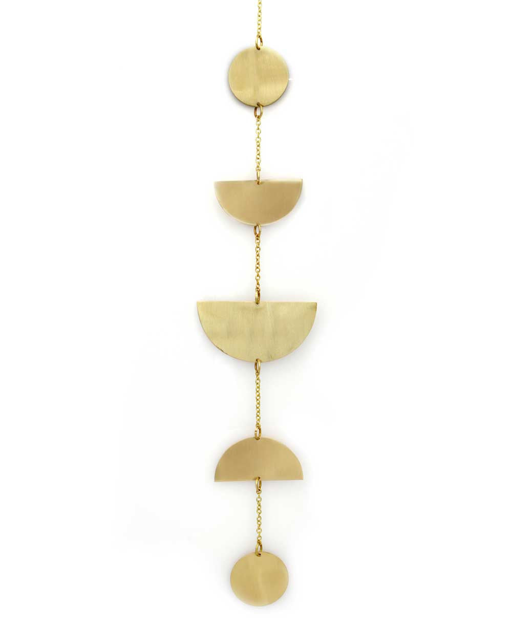 Moon Phase Wall Hanging, Brass - Posters, Prints, & Visual Artwork