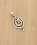 Mystical Boho Snake Pendant in Sterling Silver and Brass - Charms & Pendants