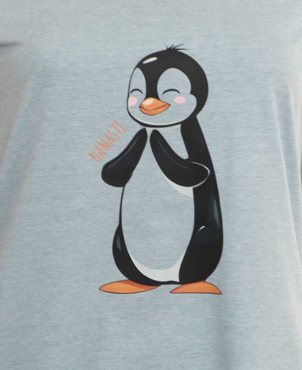 Namaste Penguin Women's Recycled T-Shirt - Shirts & Tops S