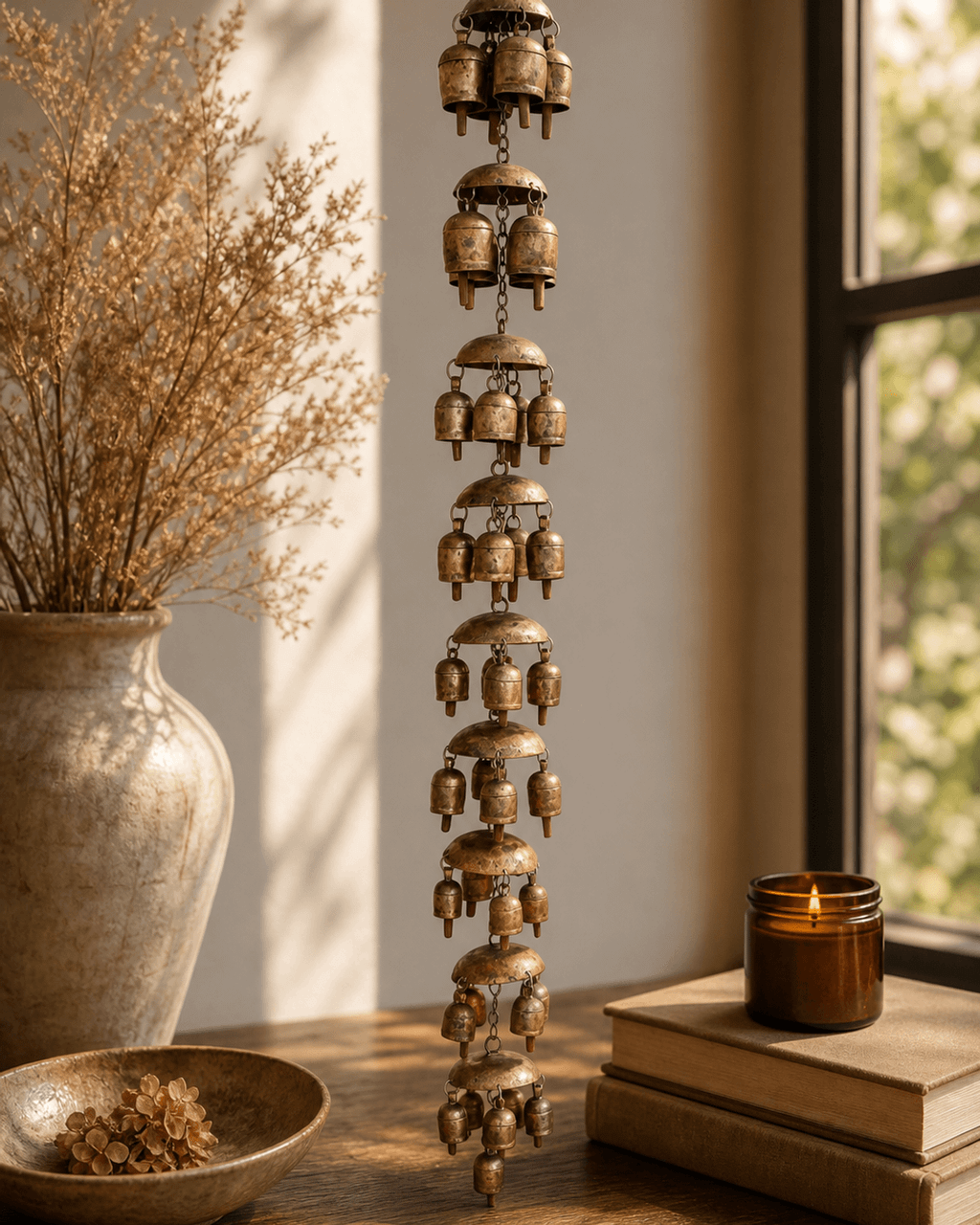 Nine Tier Regal Bell Chime with 37 bells - Wind Chimes