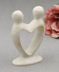 One Heart, One Love: Hand - Carved Couples Statue - Home