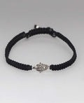 Oxidized Hamsa Sterling Silver Bracelet - Bracelets