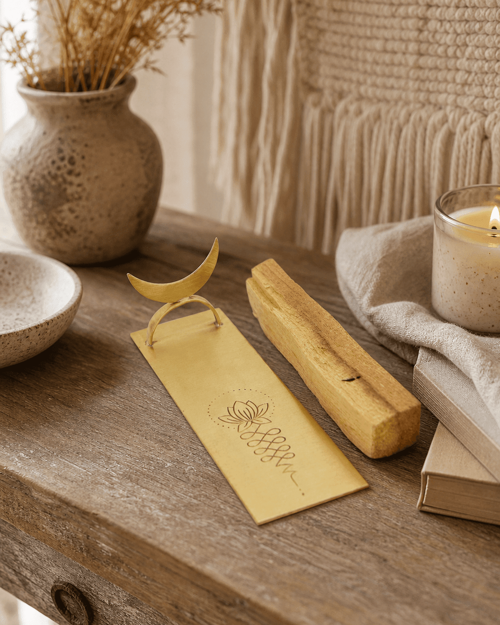 Palo Santo Wood & Sage Holder - Incense Holders