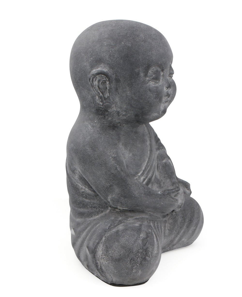 Peaceful Shaolin Monk Garden Statue, 16 Inches -
