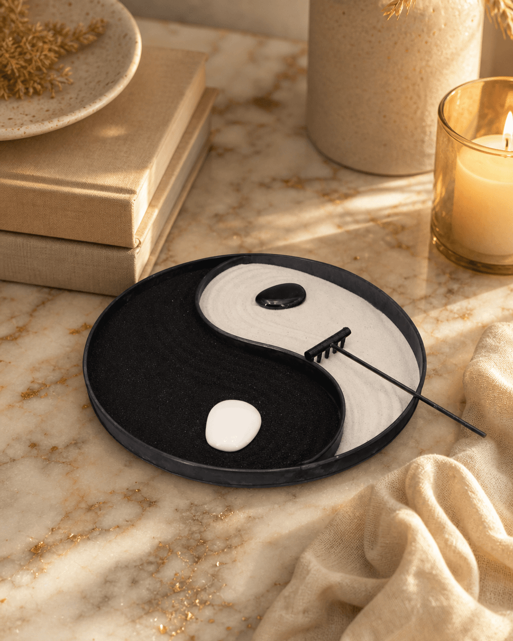 Playful Meditation Yin Yang Zen Garden - Sandboxes