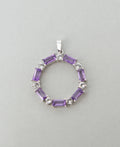 Premium Wheel of Tranquility Amethyst Sterling Pendant - Charms & Pendants