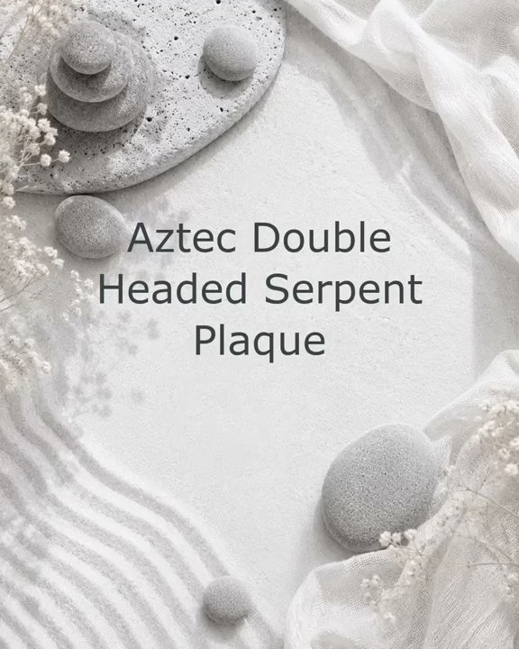 Aztec Double Headed Serpent Wall Plaque