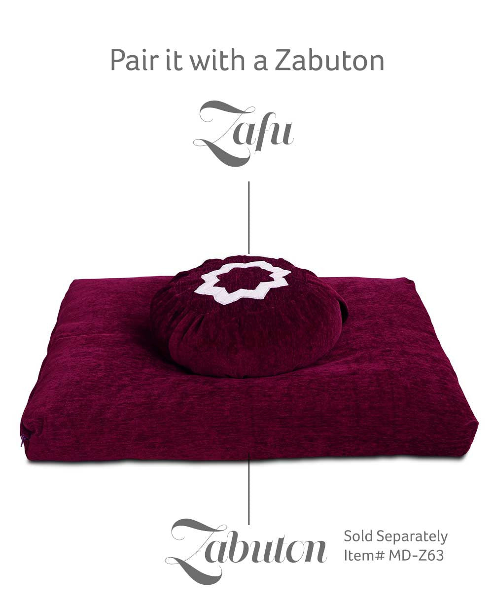 Purple Lotus Zafu Meditation Cushion - Massage Cushions