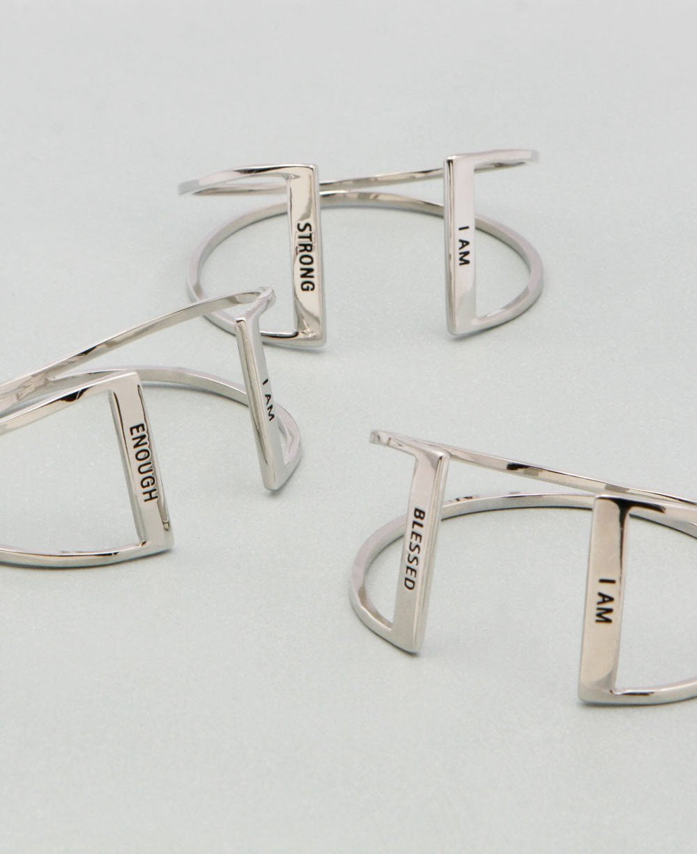 Secret I Am Affirmation Cuff Bracelets - Bracelets I Am Strong