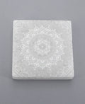 Selenite Energy Cleansing Plate with Mandala Design - New