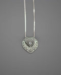 Serenity Lotus Petal Mandala Necklace With Moonstone - Necklaces 16"+2"