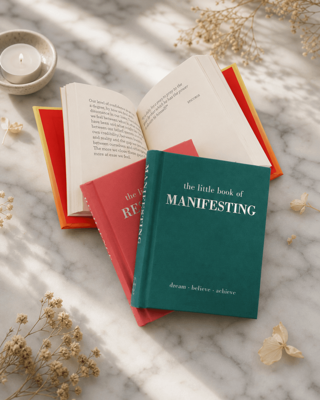 Set of 3 Pocket Wellness Books – Manifesting, Confidence & Resilience - Books
