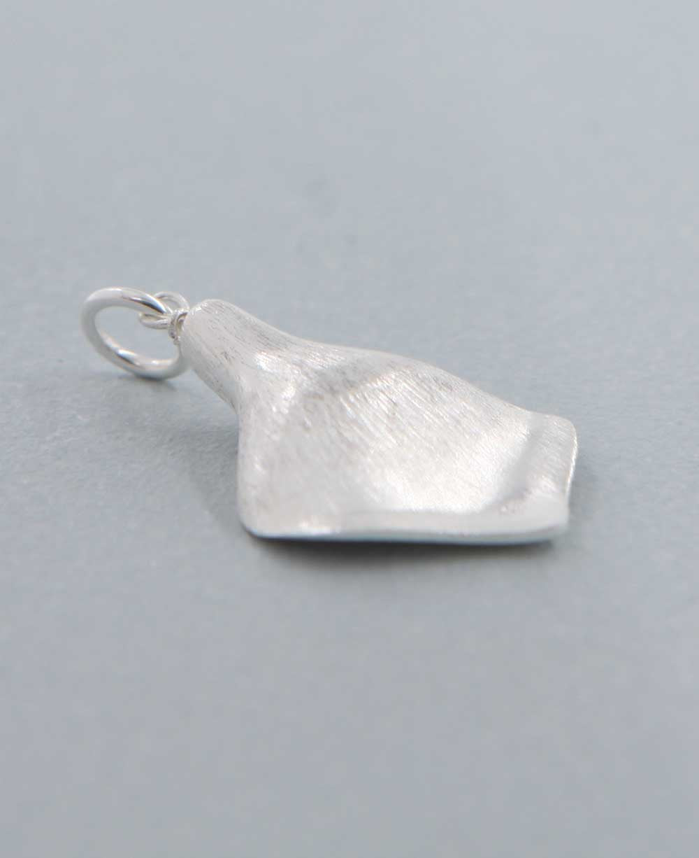 Small Sterling and Gemstone Lotus Petal Pendant - Charms & Pendants - Labradorite -