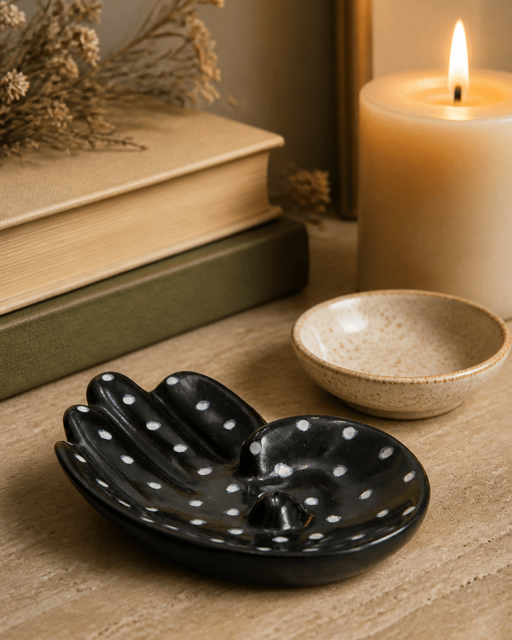 Soapstone Hand Dish Incense Holder, Kenya - Incense Holders