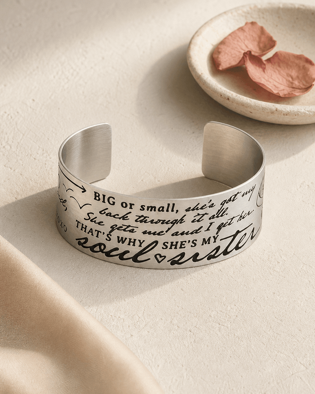 Soul Sister Inspirational Cuff Bracelet - Bracelets