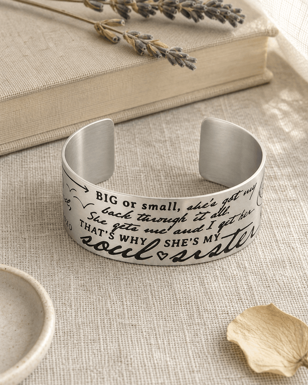 Soul Sister Inspirational Cuff Bracelet - Bracelets
