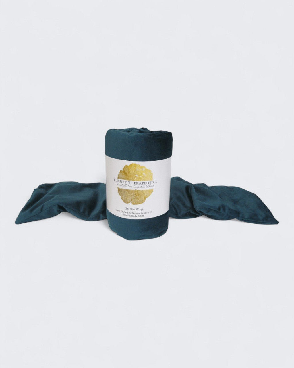 Spa Wrap & Eye Pillow Set – Lavender Scented with Removable Covers - Wellness Teal