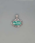 Sterling Silver Amazonite Pendant - Charms & Pendants