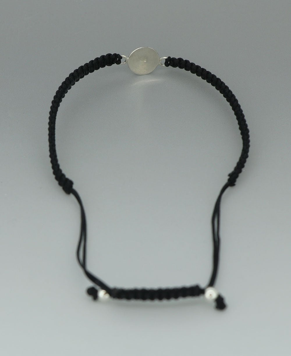 Sterling Silver and Mother of Pearl Yin Yang Adjustable Bracelet for Men and Women - Bracelets