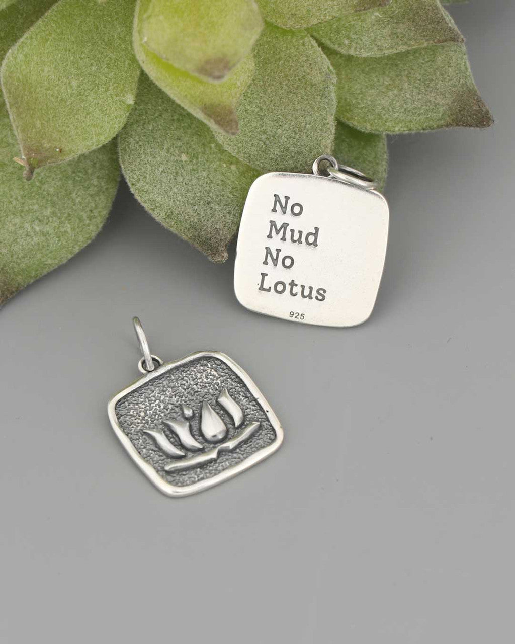 Sterling Silver Lotus Pendant - Pendants
