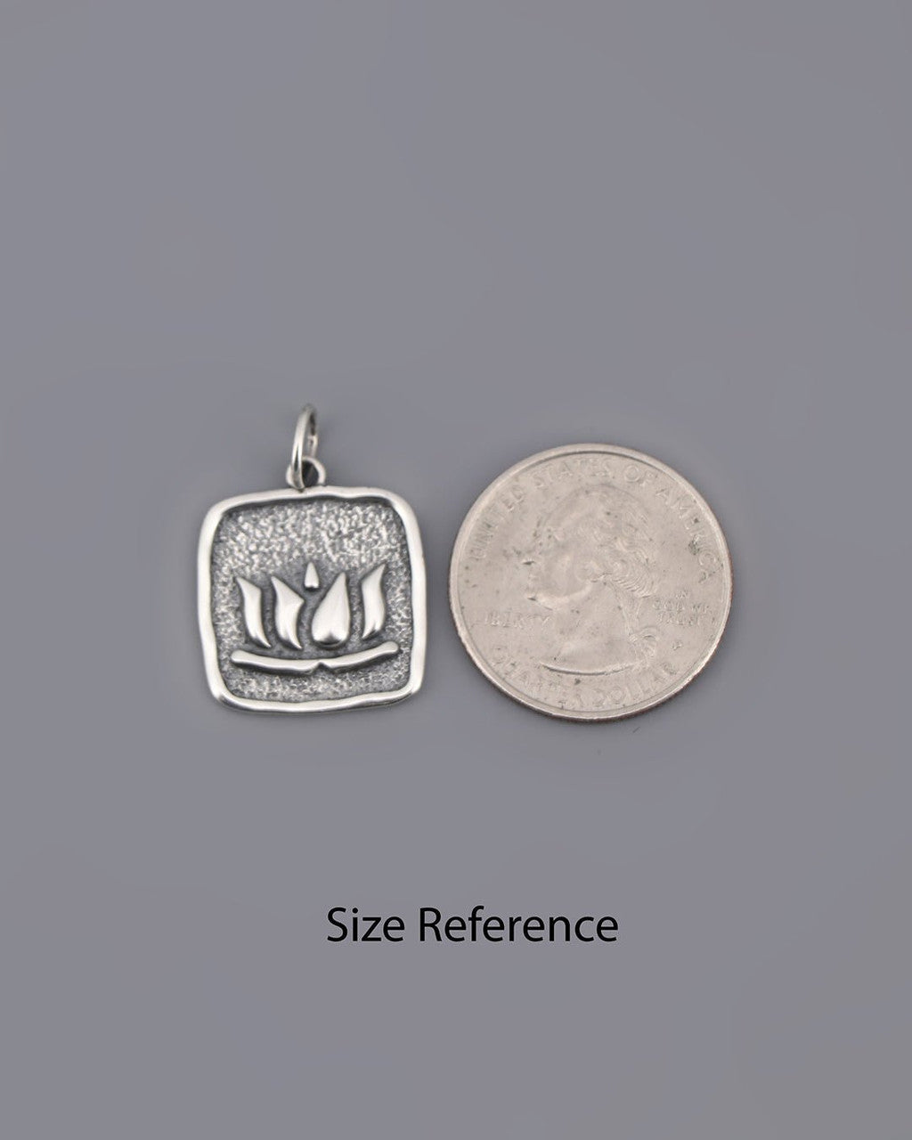 Sterling Silver Lotus Pendant - Pendants