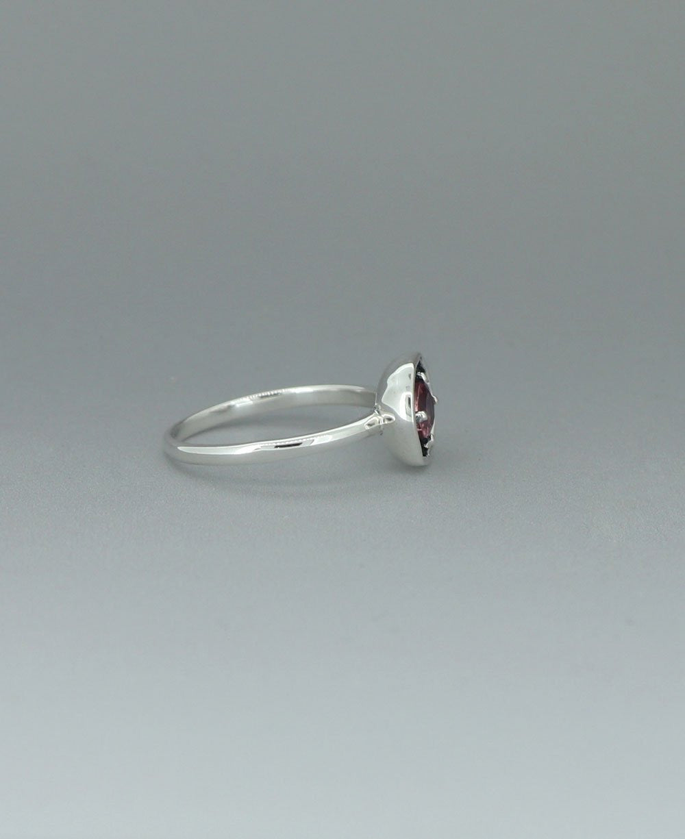 Sterling Silver Pink Tourmaline Ring - Rings 6