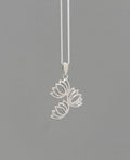 Sterling Silver Stacking Lotus Pendant - Charms & Pendants