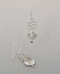 Sterling Silver Unalome Moonstone Earrings - Earrings