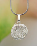 Sterling Silver Wire Wrap Nest Motherhood Pendant - Charms & Pendants
