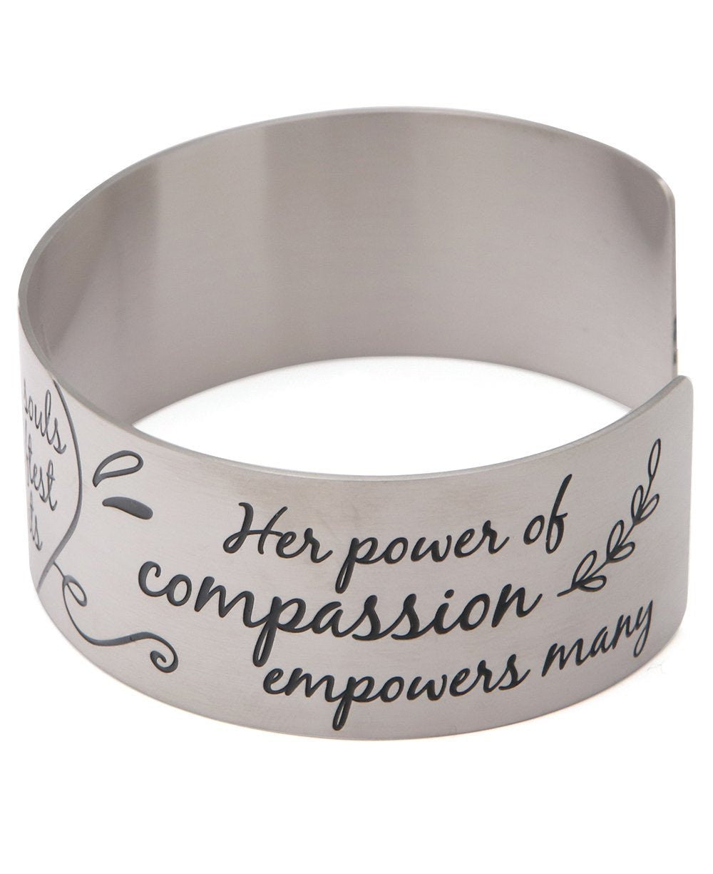 Strongest Souls Have Softest Hearts Inspirational Cuff Bracelet - Bracelets