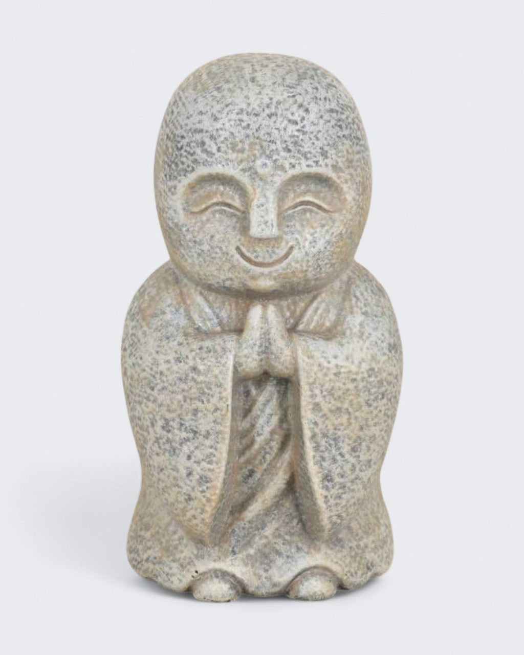 Textured Jizo Namaste Statue - Sculptures & Statues