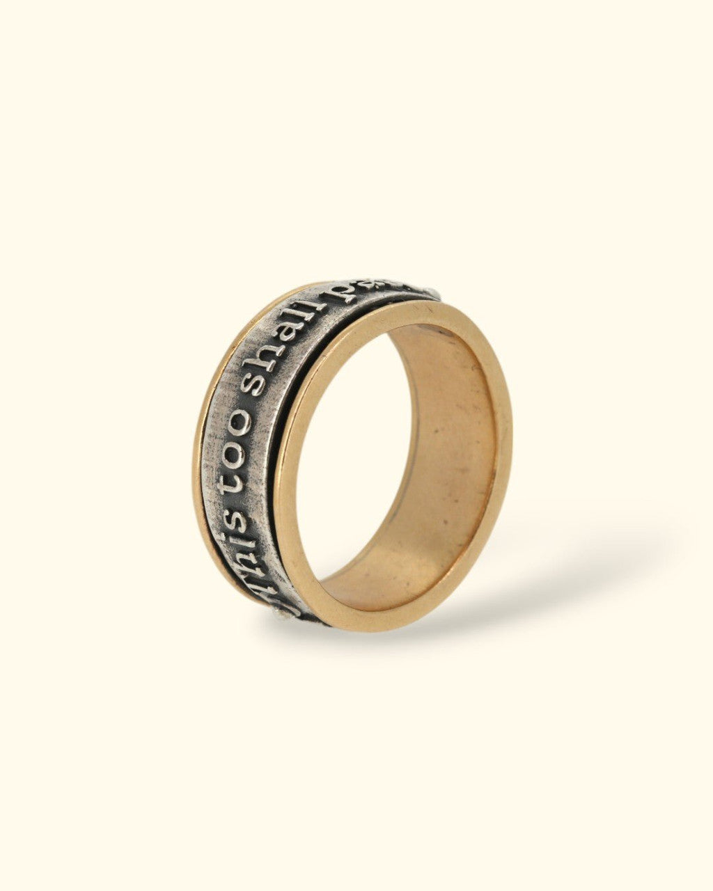 This Too Shall Pass Ring Spinner Mindfulness Ring - Rings Size 6