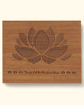 Through It All The Lotus Flower Blooms Wall Art, 16X20 Inches - Wind Chimes