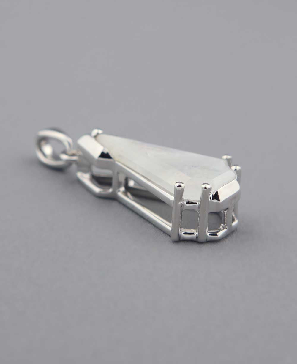 Tower of Tranquility Rainbow Moonstone Pendant - Charms & Pendants